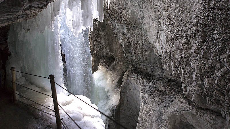 Partnachklamm, Garmisch-Partenkirchen, Garmisch, clammy, rock, rocks, nature, landscape, Ice, winter, wintertime, icicles, deep, depth, Rock wall, outdoors, Upper Bavaria, Bavaria, Flow, Water, Waterfall, Partnach, Werdenfelser country, cold, River, Move, Attraction, Tourism, Mountains, to travel, Excursion, Destination, Day's journey, frozen, thaw, melt, climate, global warming