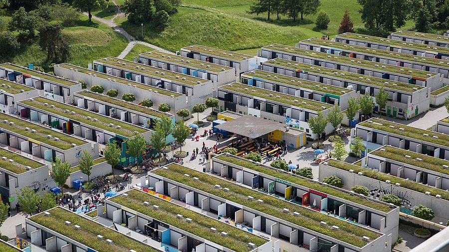 Luftbild olympisches Dorf