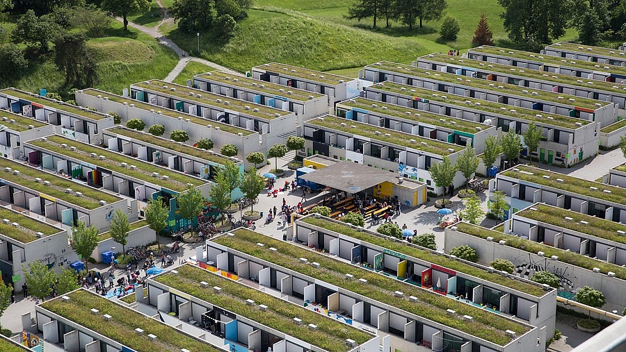 Luftbild olympisches Dorf