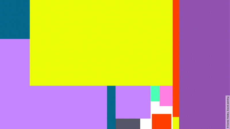 Samia Halaby, Sound painting, 1986, Städtische Galerie im Lenbachhaus und Kunstbau München