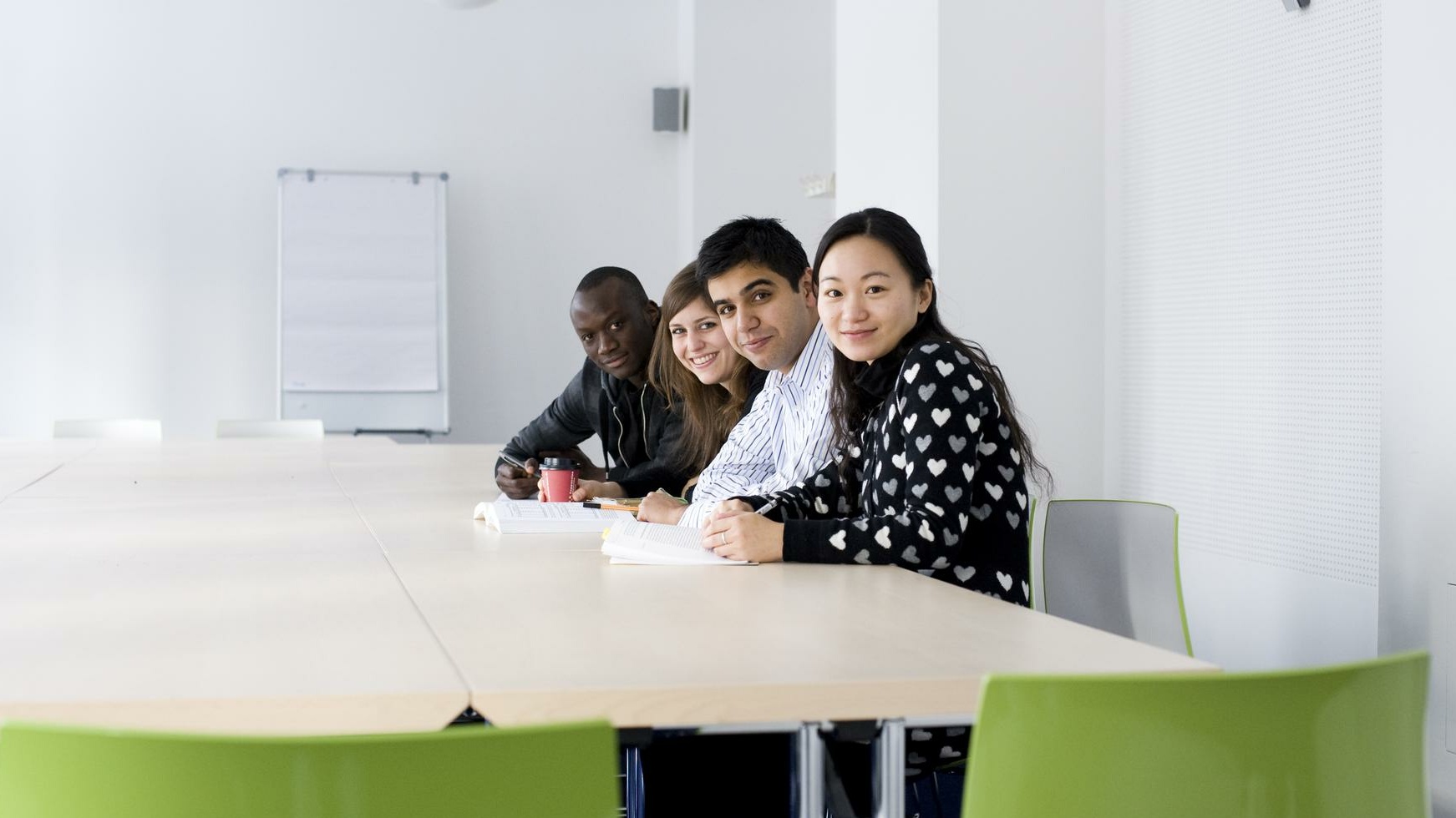 Vorderansicht, Studentin, studierende, student, gruppe, International, lernen, Daniel Delang