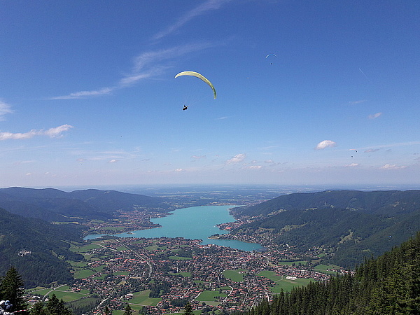 Blick vom Wallberg auf den Tegernsee